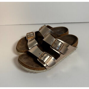 Birkenstock Arizona EVA Sandal Rose Gold Womens 5 Buckle Sandal Slip On